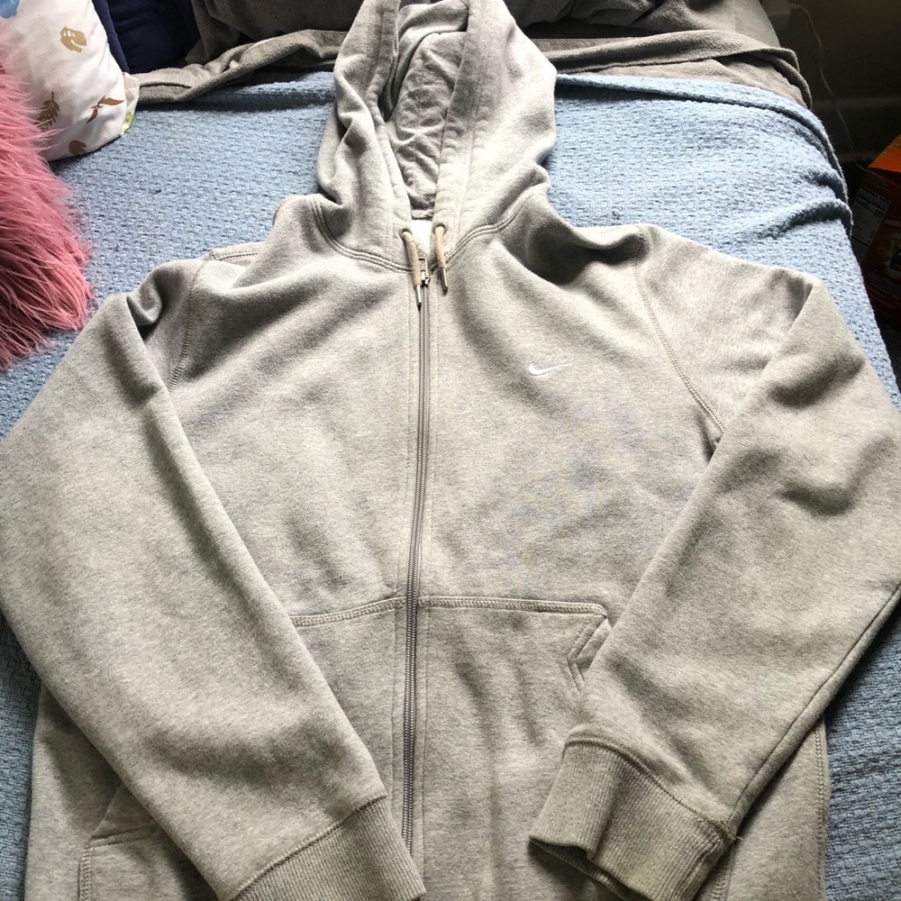 Nike Zip Up Grey Hoodie